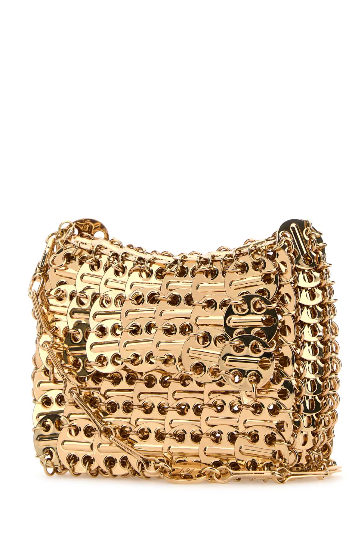 PACO RABANNE Mini Gold Chain Mail Shoulder Handbag