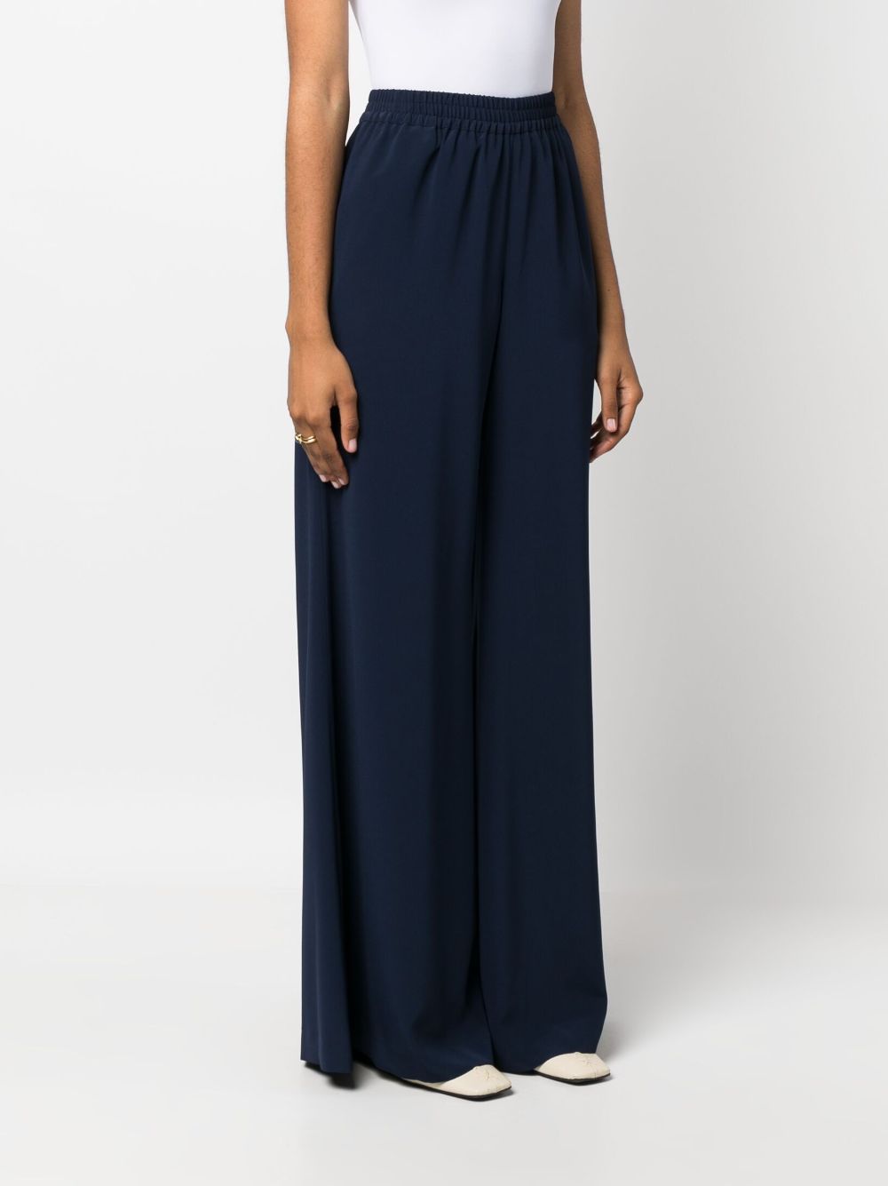 GIANLUCA CAPANNOLO High-Waisted Wide Leg Trousers