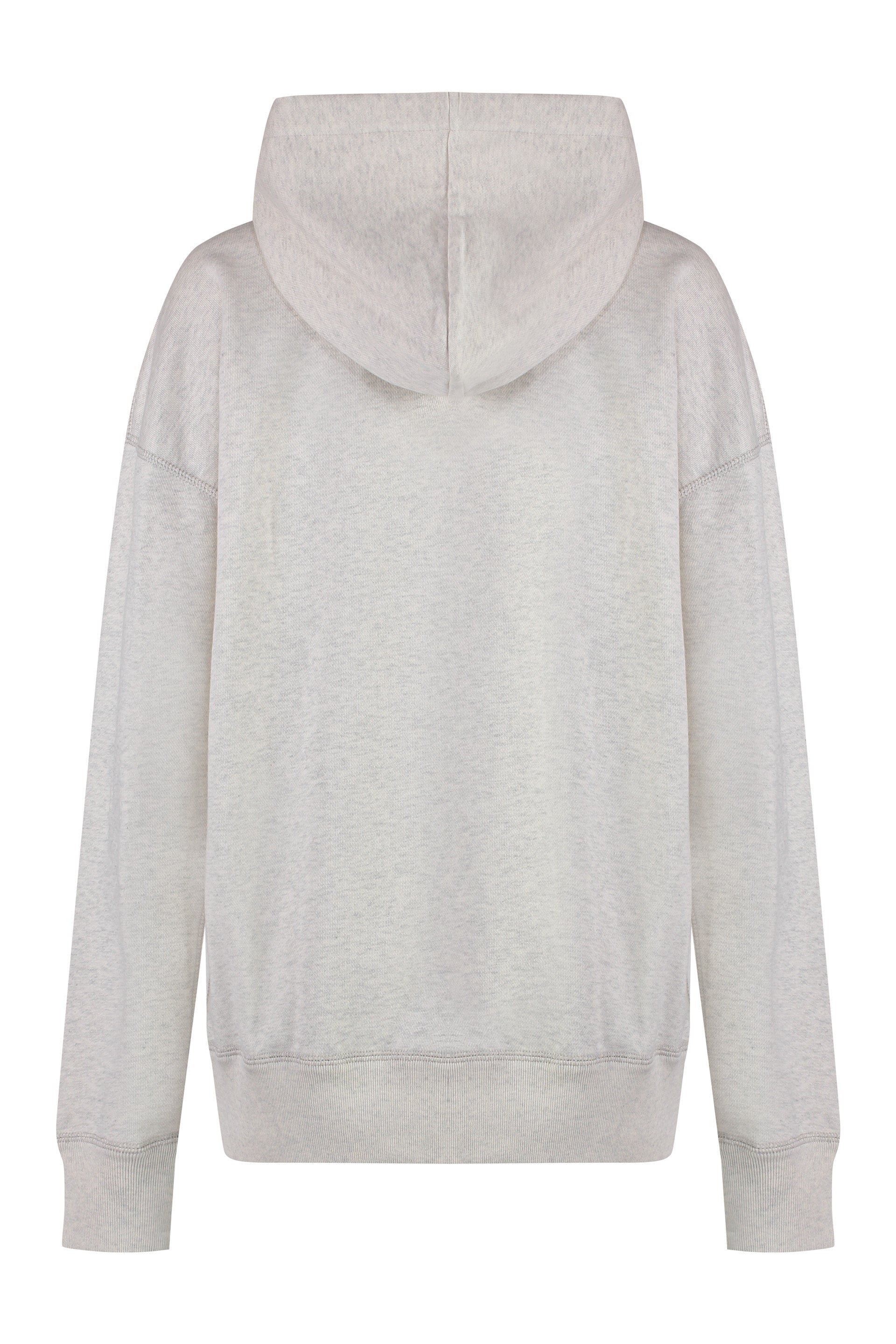 ISABEL MARANT ETOILE Velvet Logo Intarsia Cotton Hoodie - Women's
