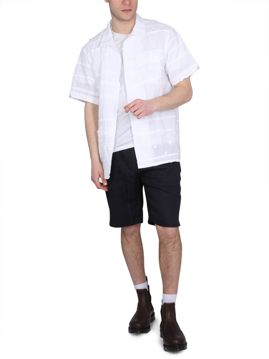 ENGINEERED GARMENTS Classic Collar Embroidered Shirt for Men (SS23)