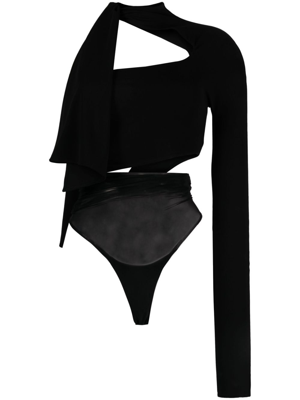 MUGLER Mesh Body Top