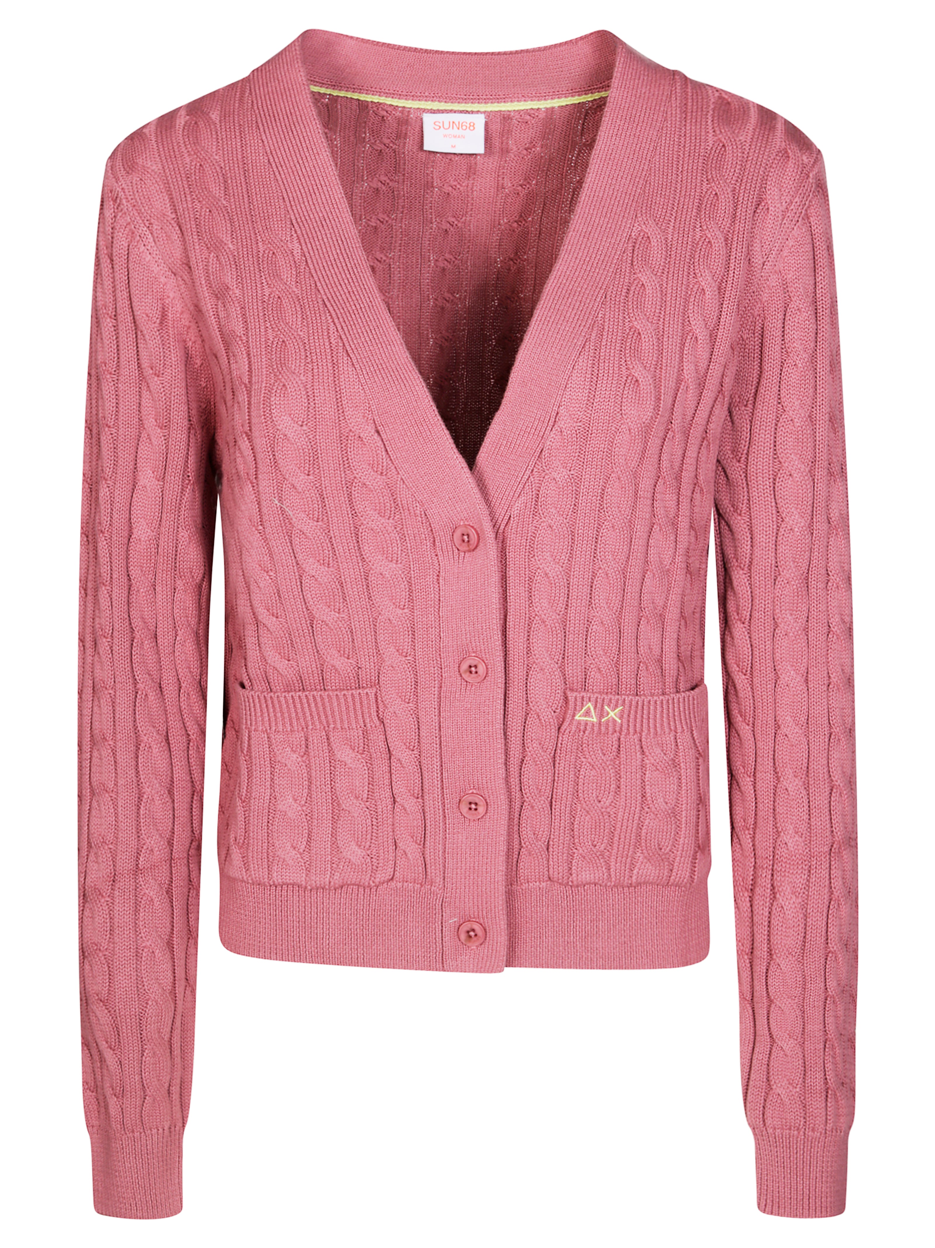 SUN 68 Cable Knit Cardigan for Men