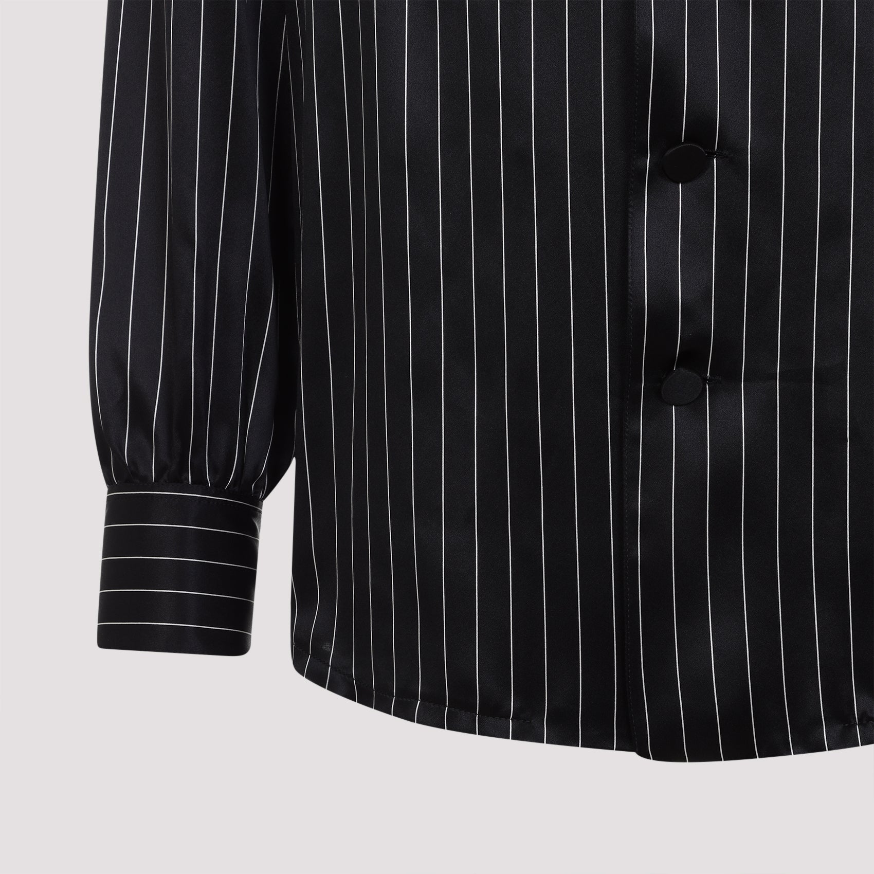 SAINT LAURENT Silk Short Sleeve Shirt