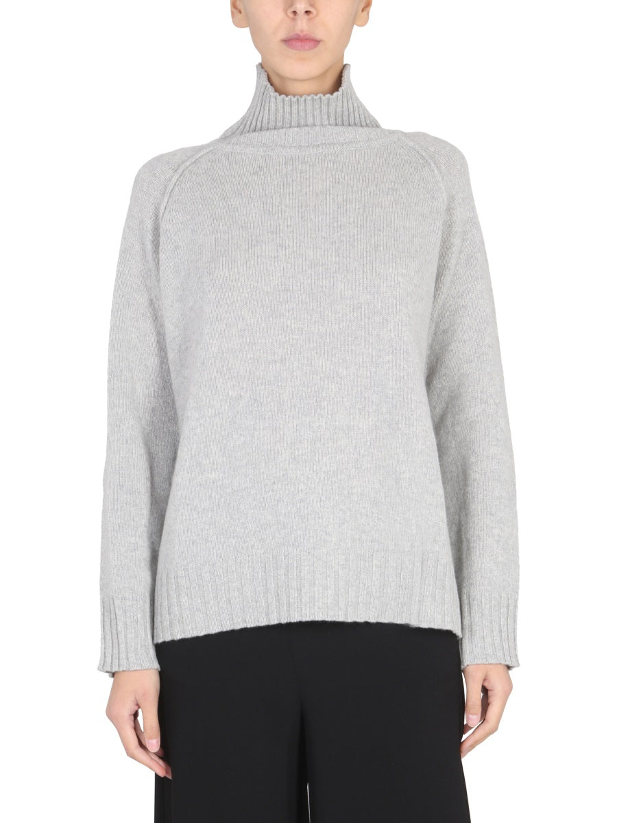 STEFANO MORTARI High Neck Ribbed Turtleneck Sweater for Women