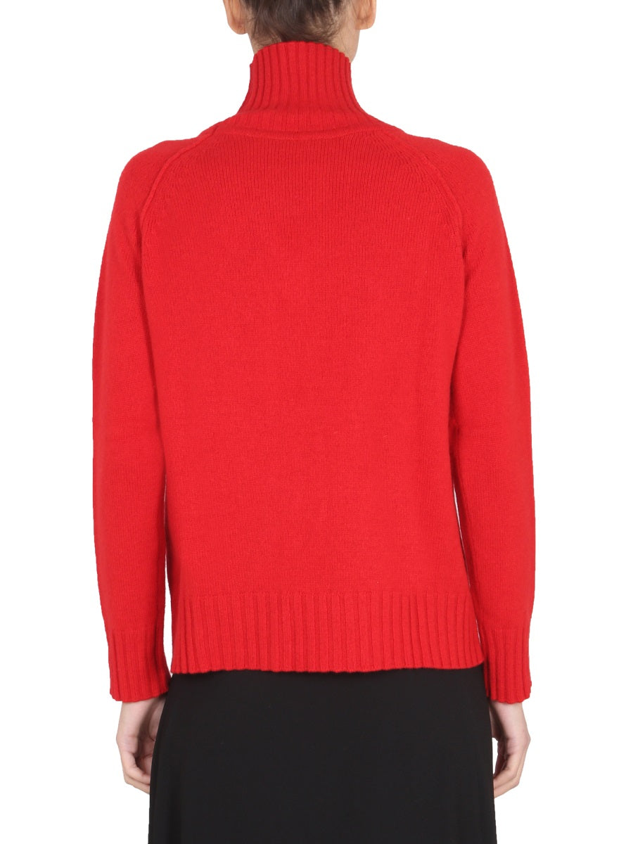 STEFANO MORTARI High Neck Ribbed Turtleneck Sweater