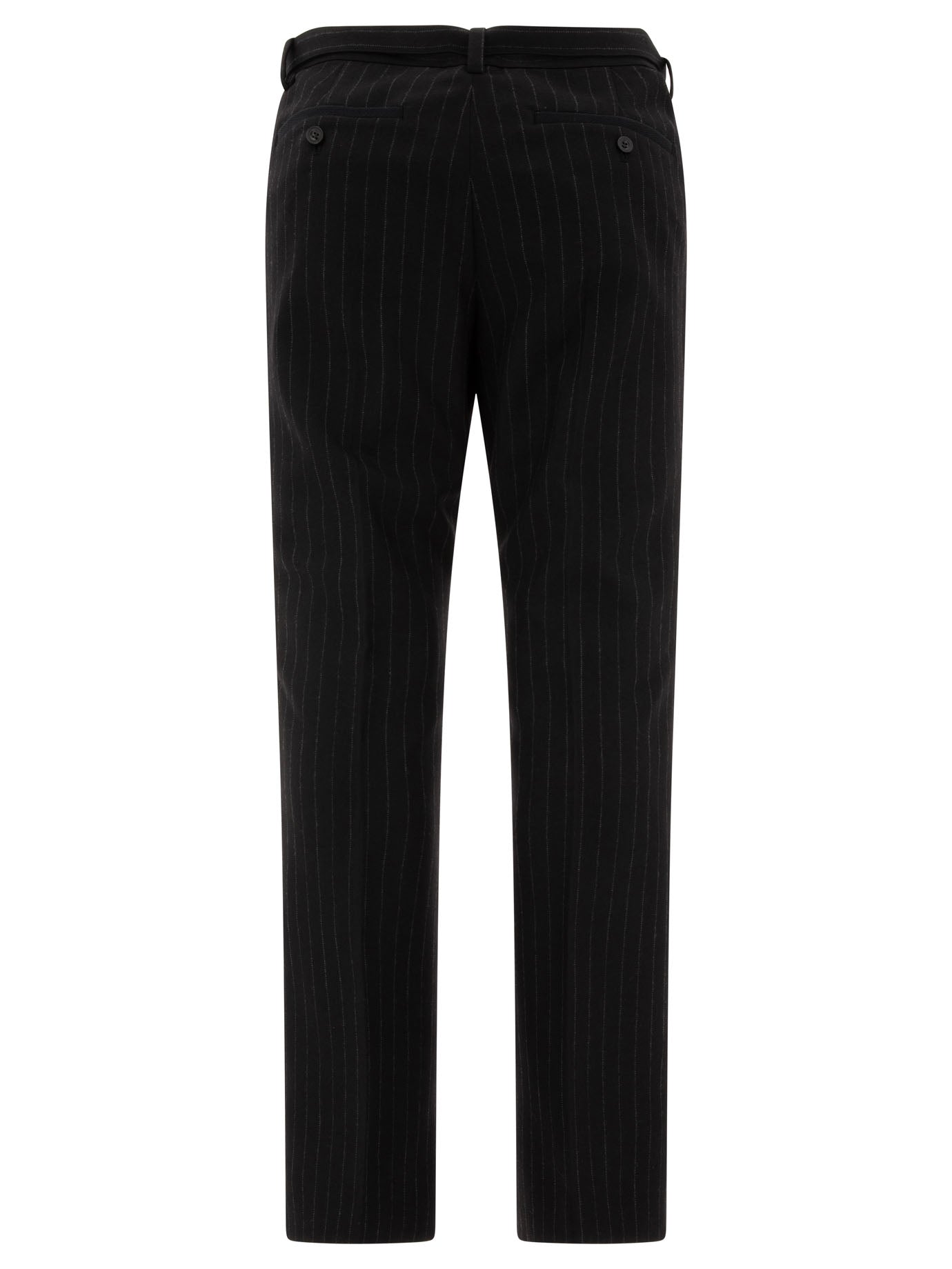 SACAI Pinstriped Trousers - Regular Fit, Mid Rise for Men