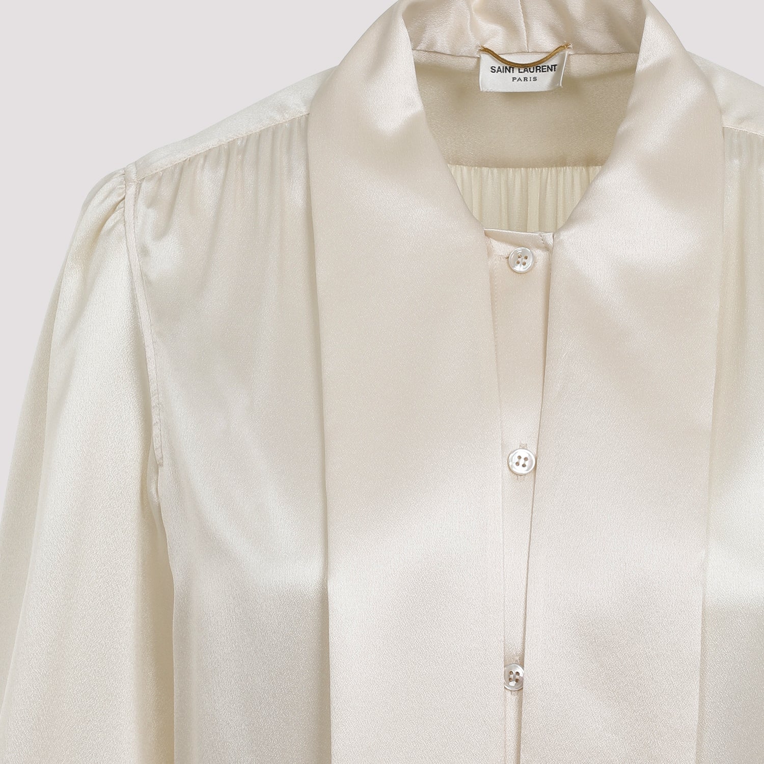 SAINT LAURENT Elegant Silk Blouse for Men - SS24