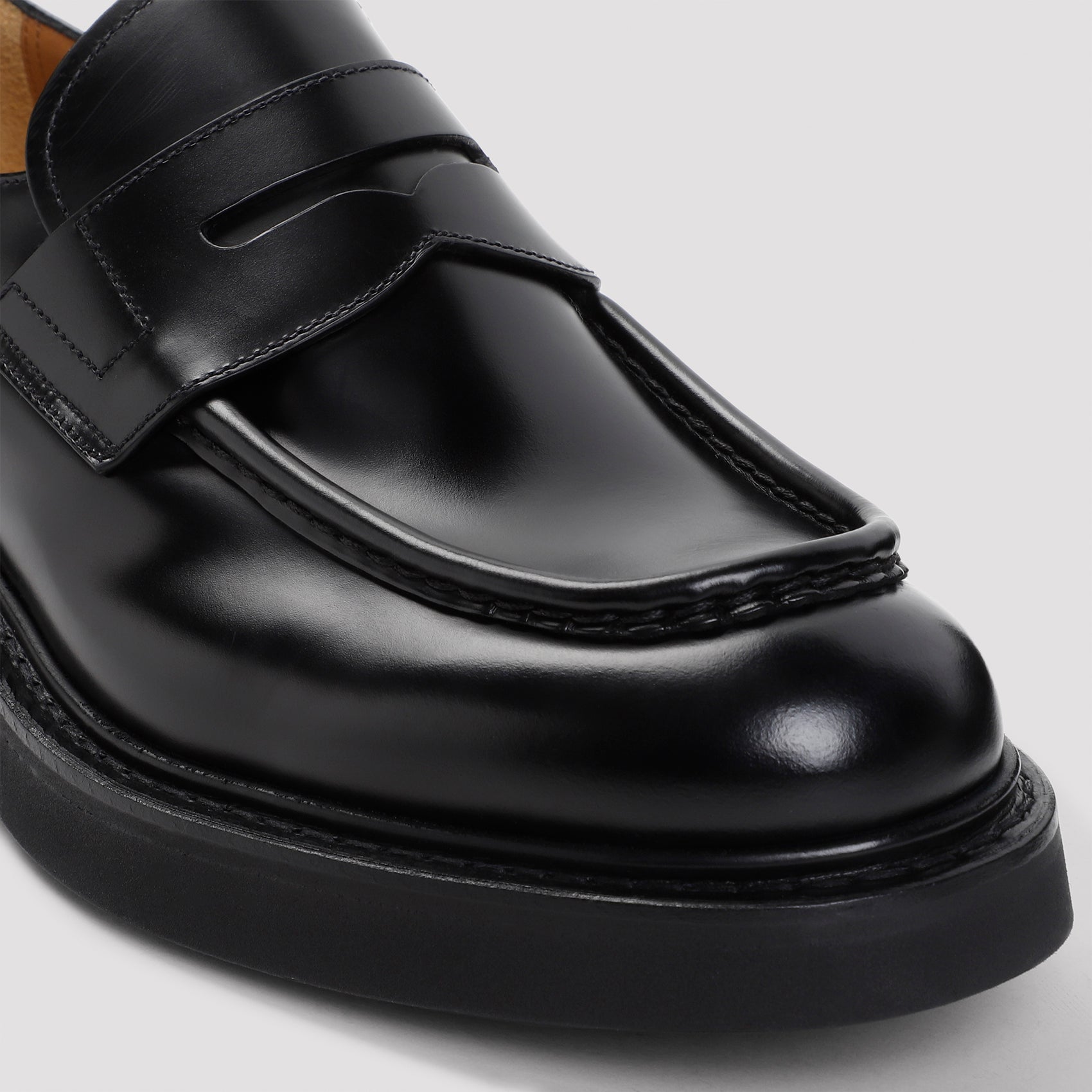 CHURCH`S Classic Leather Lynton Loafers for Men