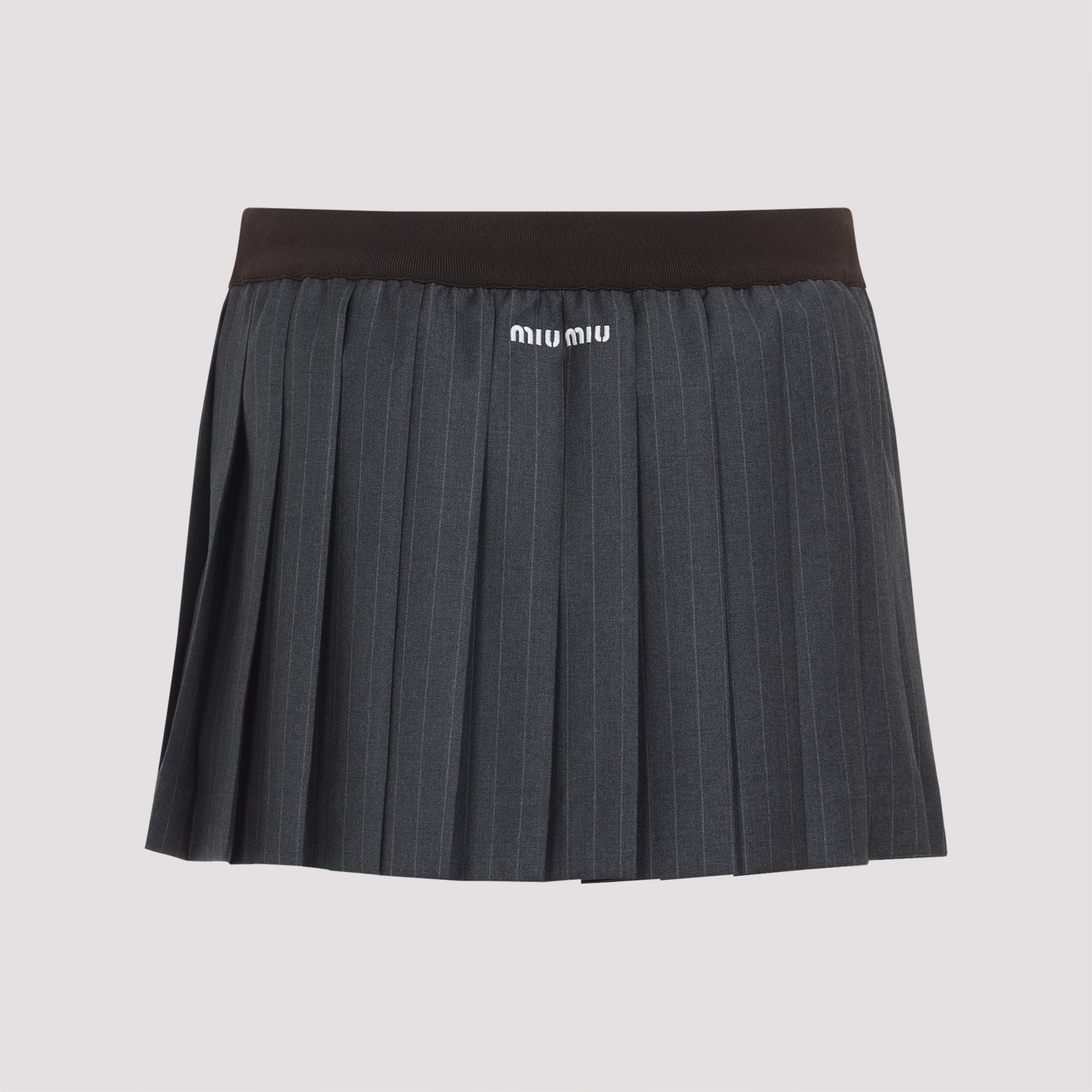 MIU MIU Men's Mini Skirt - 100% Virgin Wool