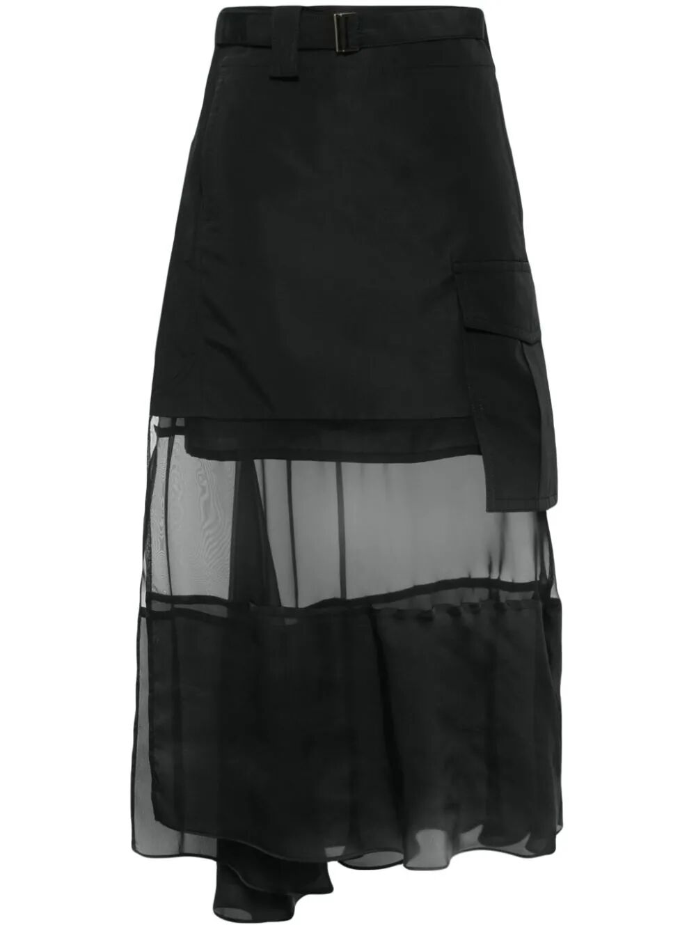 SACAI Fabric Combo Mini Skirt