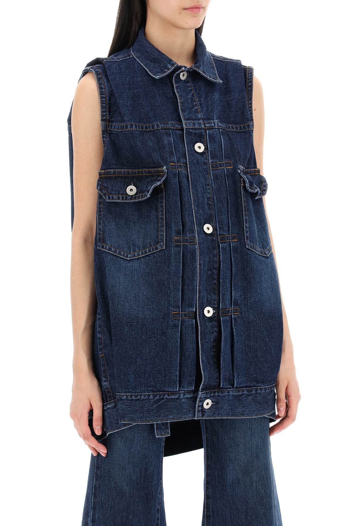 SACAI Denim Vest for Women