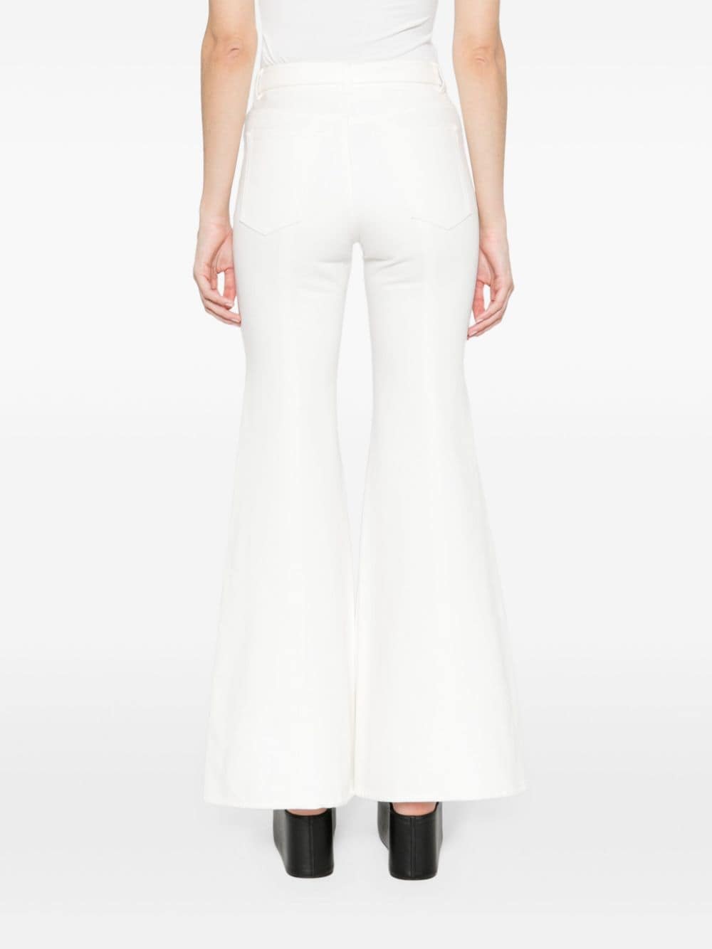 SACAI Flared Denim Jeans - Mid-Rise Design