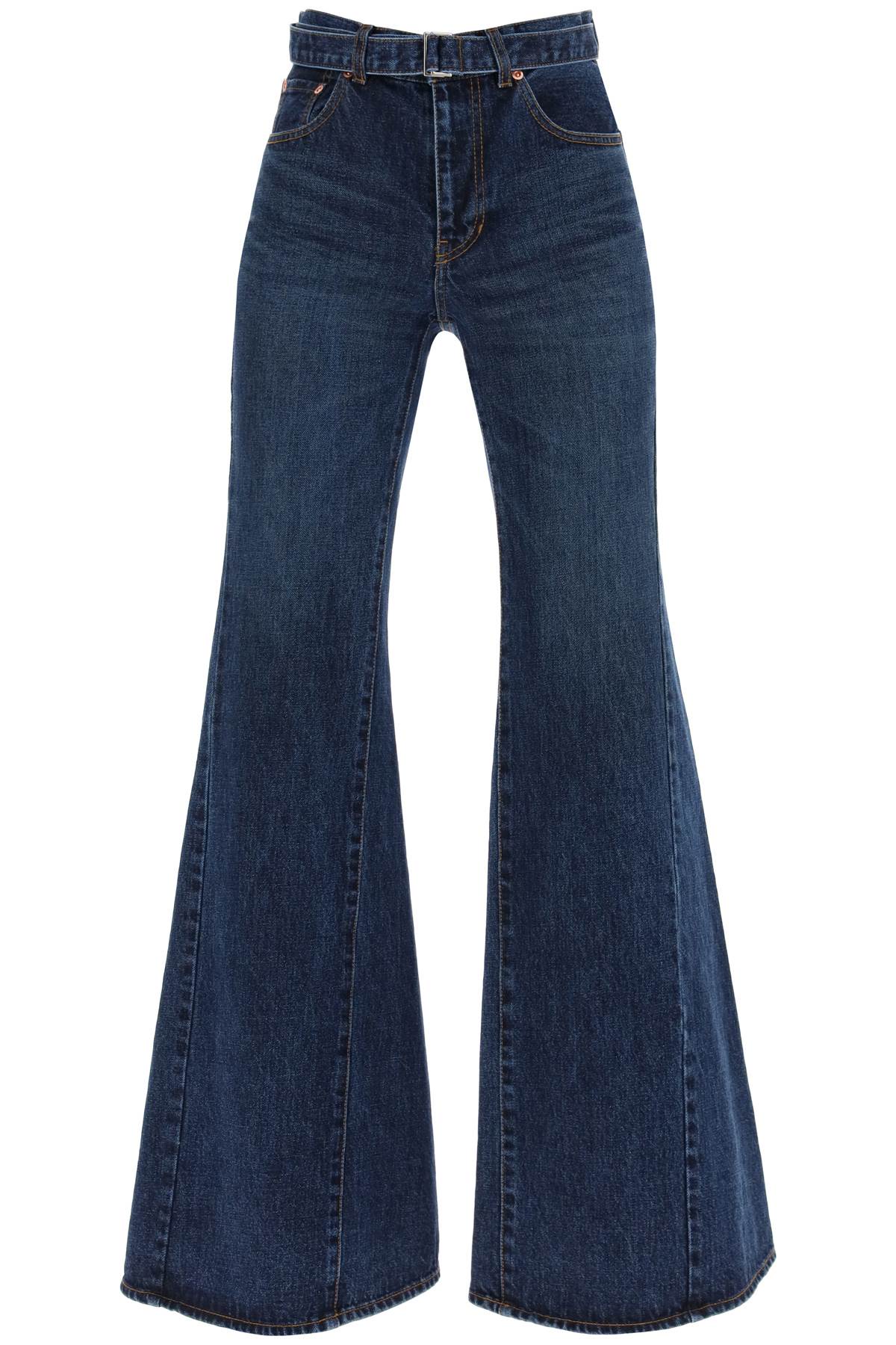 SACAI Women's Denim Mini Pants - SS24 Collection