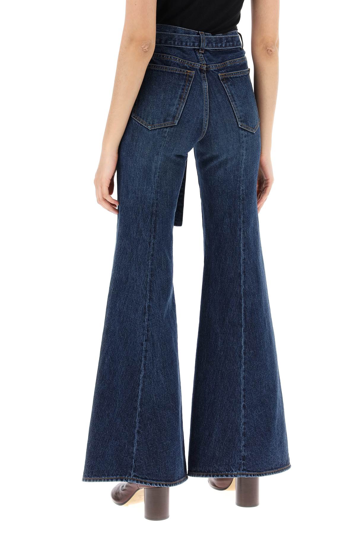 SACAI Women's Denim Mini Pants - SS24 Collection