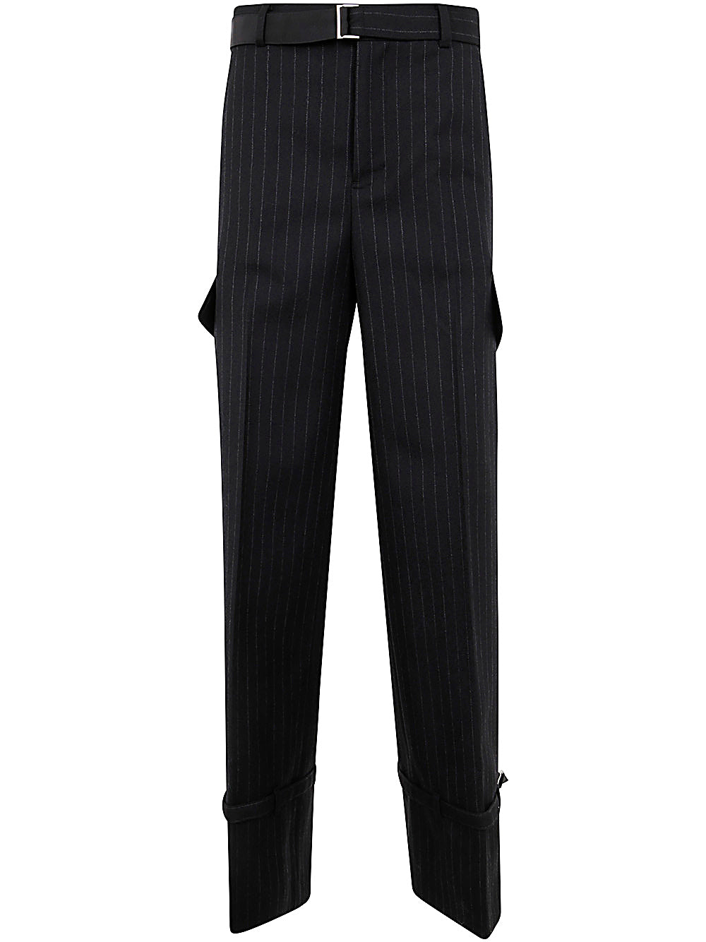 SACAI Chalk Stripe Wool Pants for Women - FW24