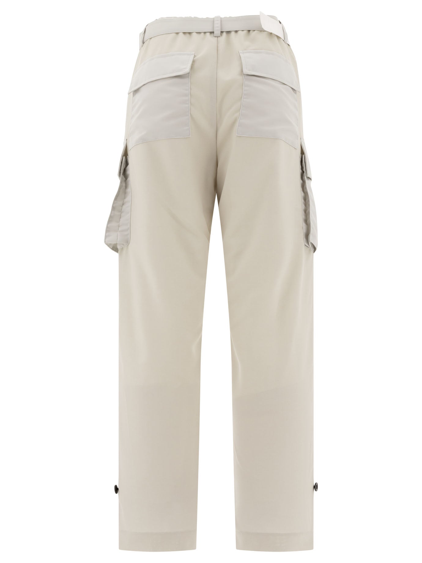 SACAI High Rise Belted Cargo Trousers in Regular Fit