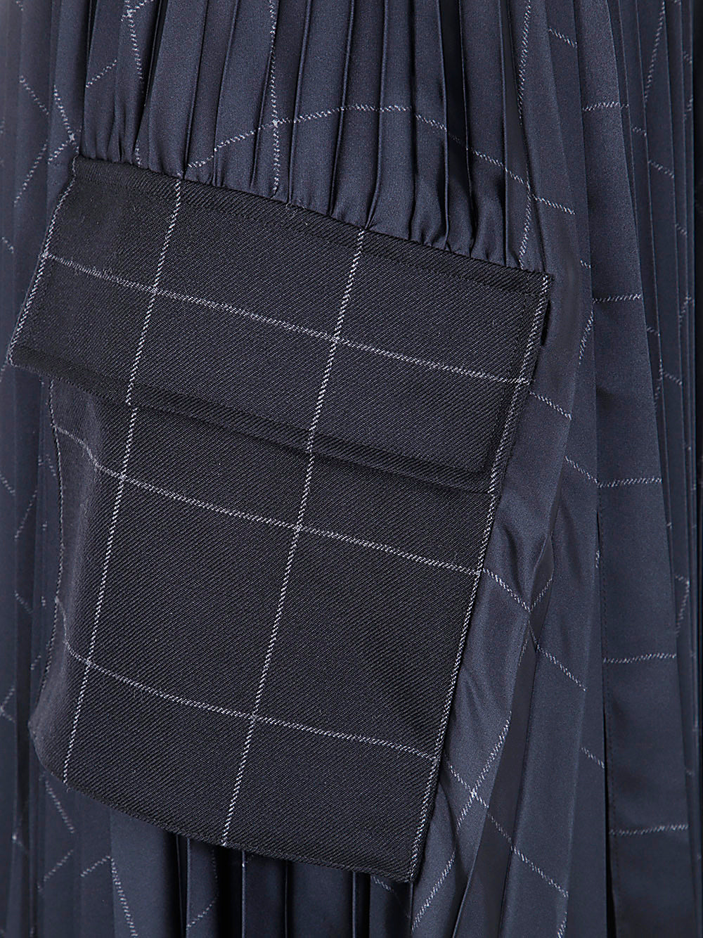 SACAI Windowpane Mini Skirt for Women