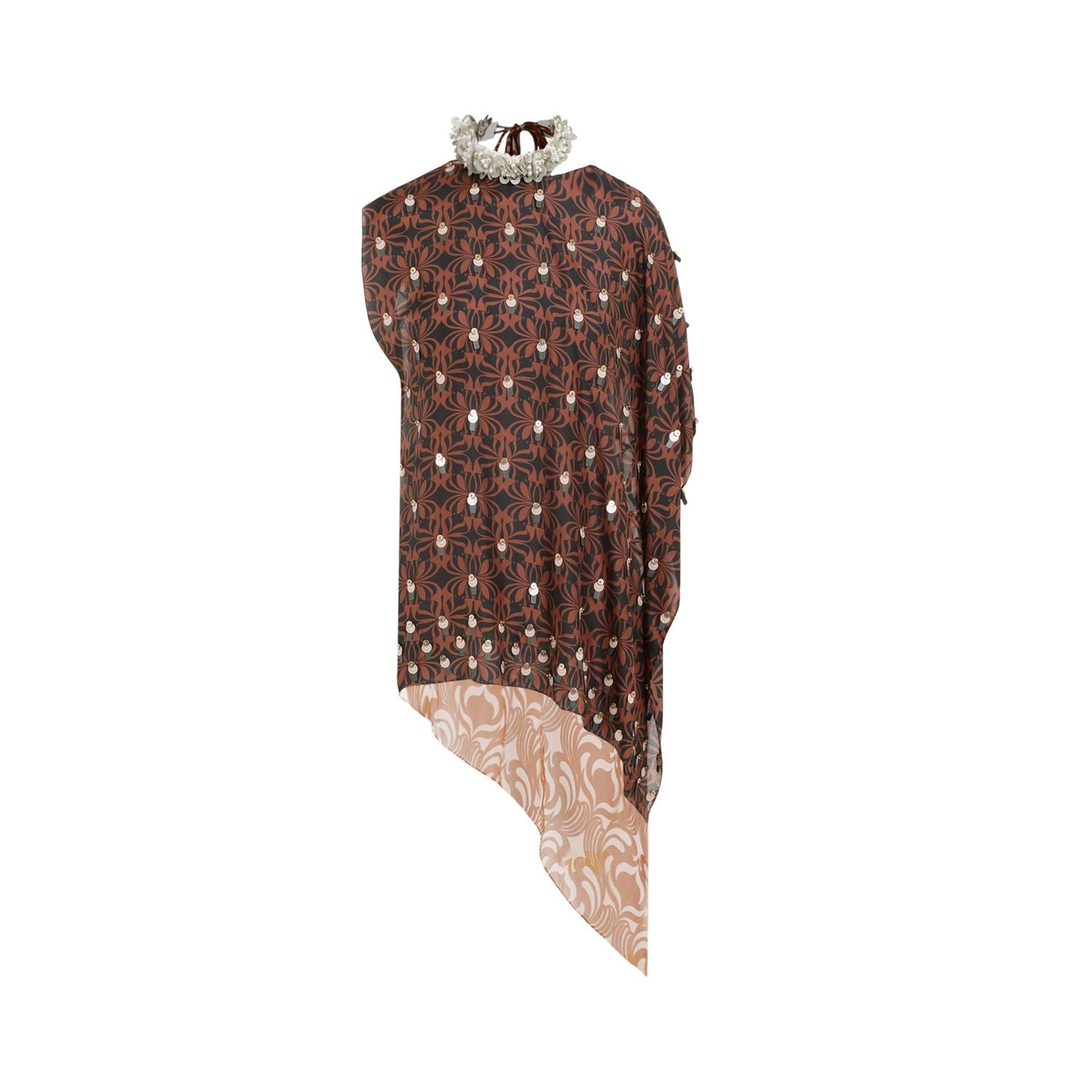 DRIES VAN NOTEN Elegant Silk Clavier Top for Women