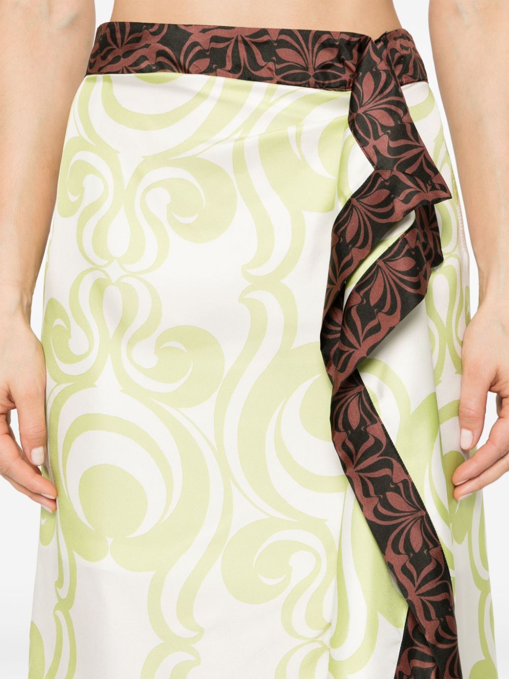 DRIES VAN NOTEN Silk Mini Skirt