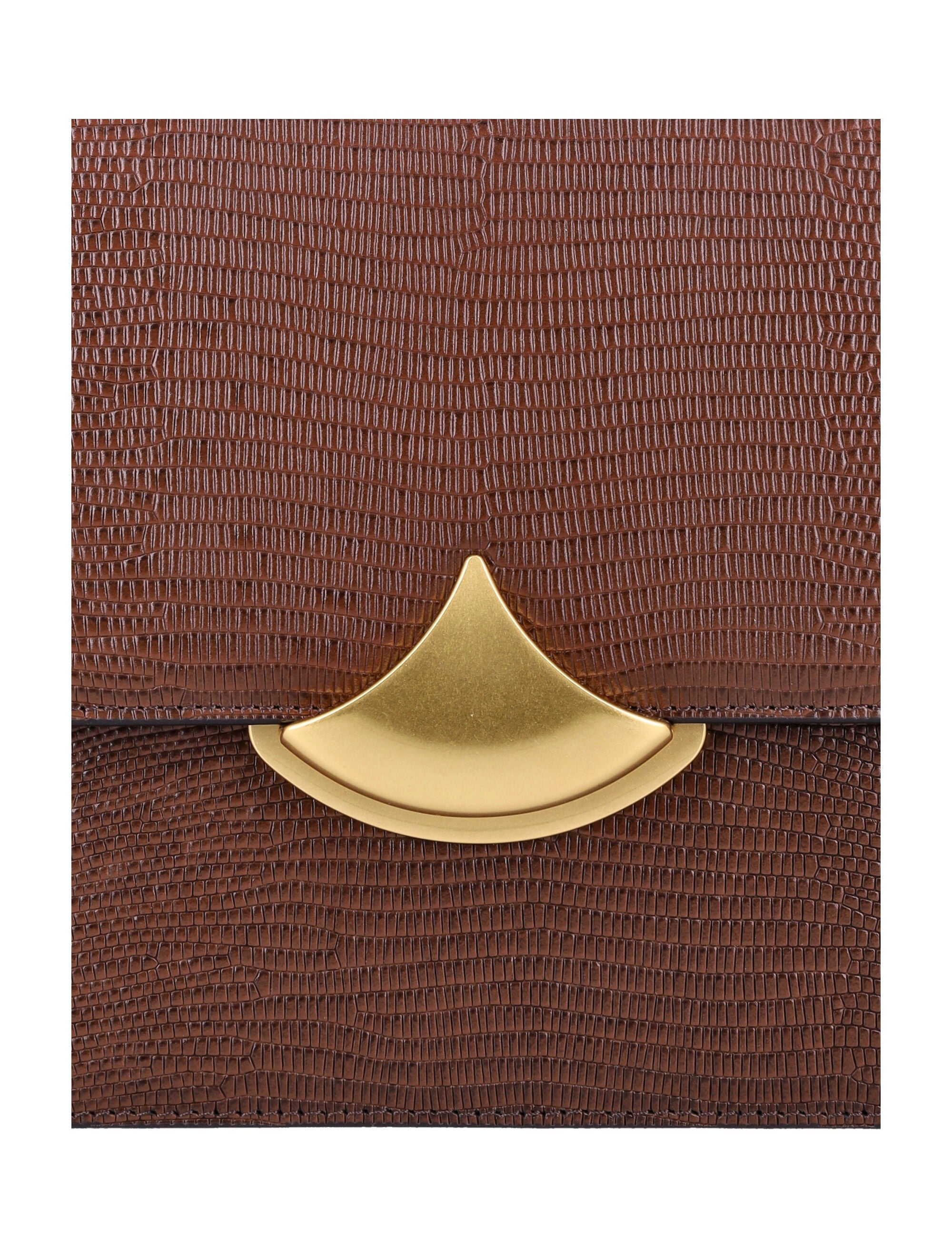 SESSUN Dazzling Mini Lizard-Print Leather Box Handbag