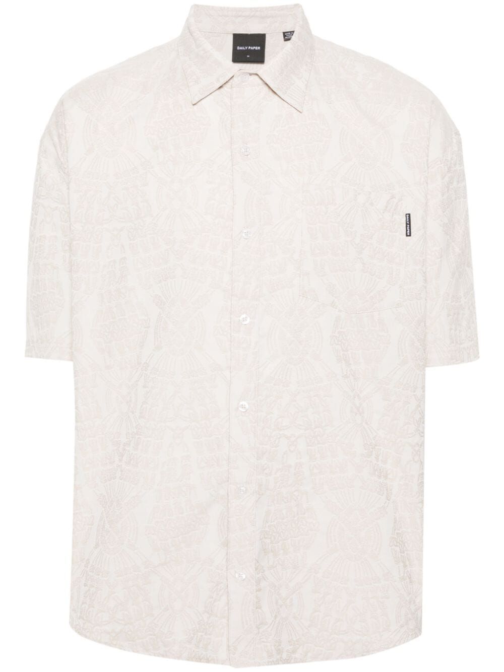 DAILY PAPER Relaxed Short Sleeve Jacquard Shirt