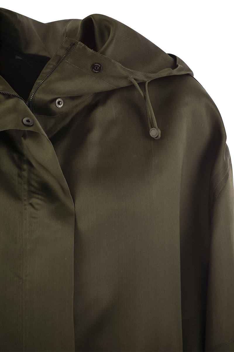 MAX MARA Oversized Organdy Parka Jacket for Women - SS24