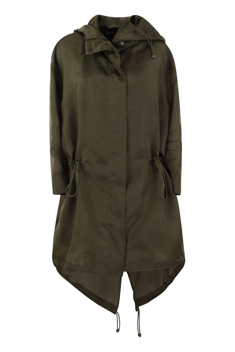MAX MARA Oversized Organdy Parka Jacket for Women - SS24