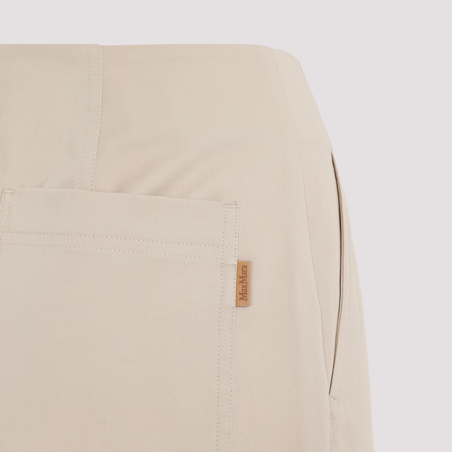 MAX MARA Cotton Twill Pants for Women - SS24