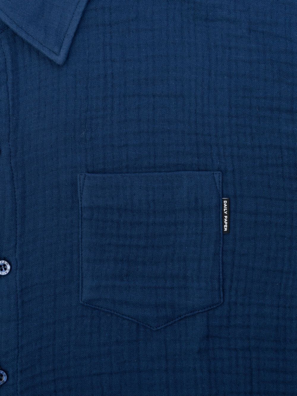 DAILY PAPER Men's Mini Short Sleeves Seersucker Shirt