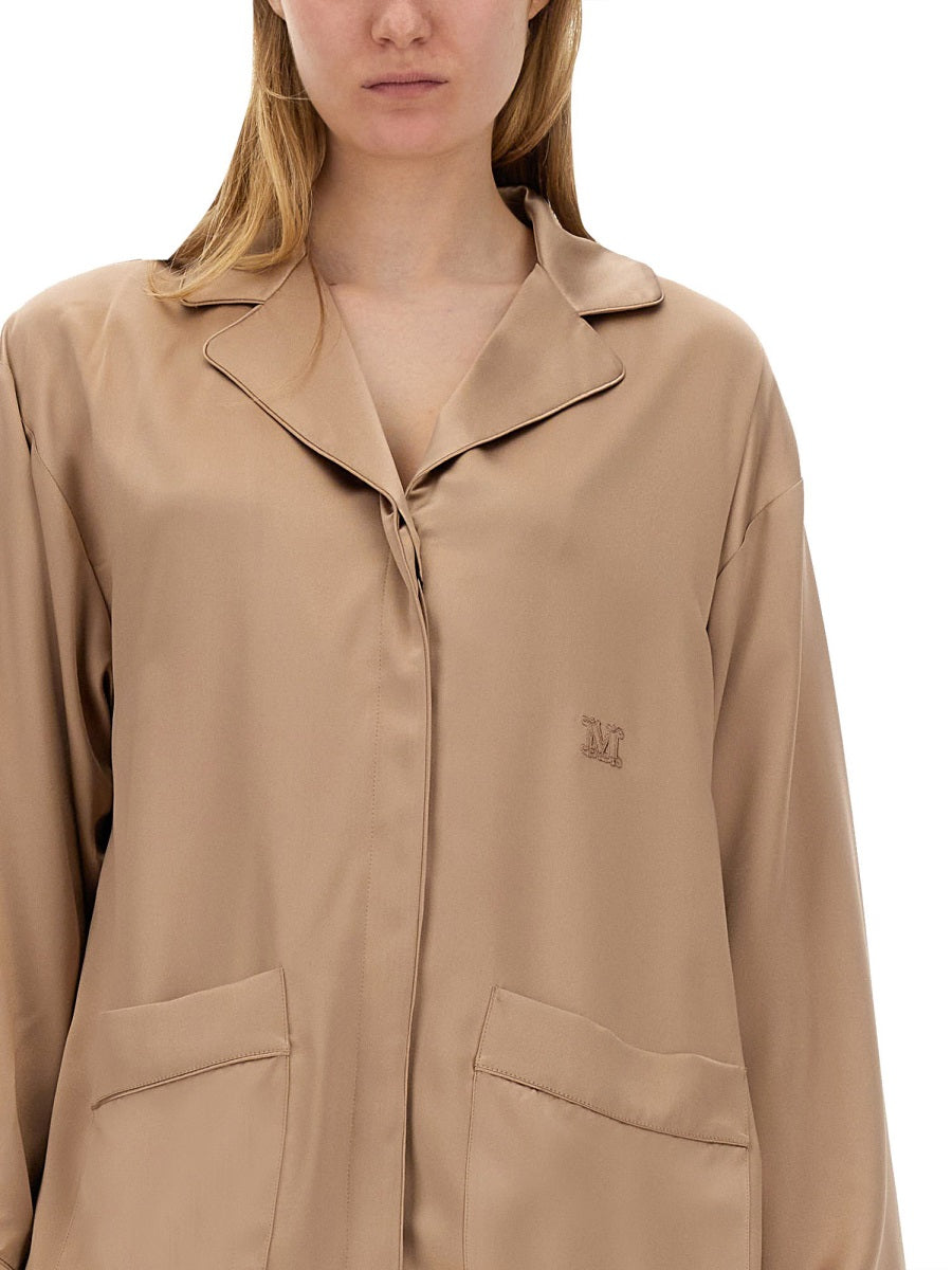 MAX MARA Regular Fit Silk Potter Shirt (Size 40 IT)