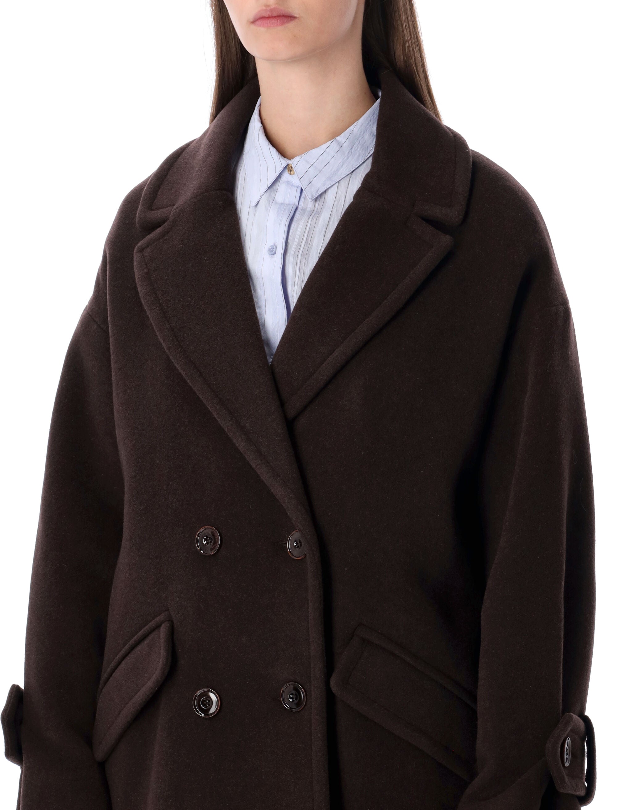 SESSUN Timeless Wool Double-Breasted Jacket - Size S