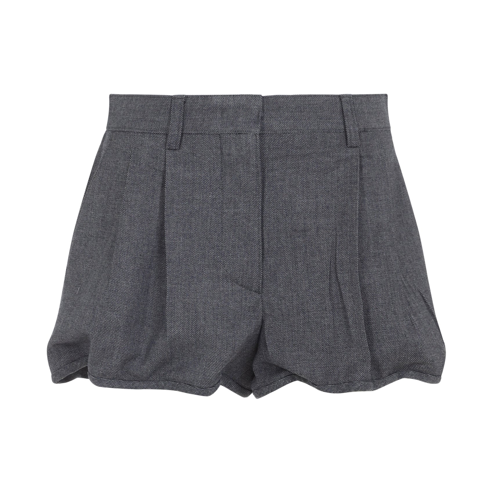 PRADA Men's Wool Mini Shorts for SS26