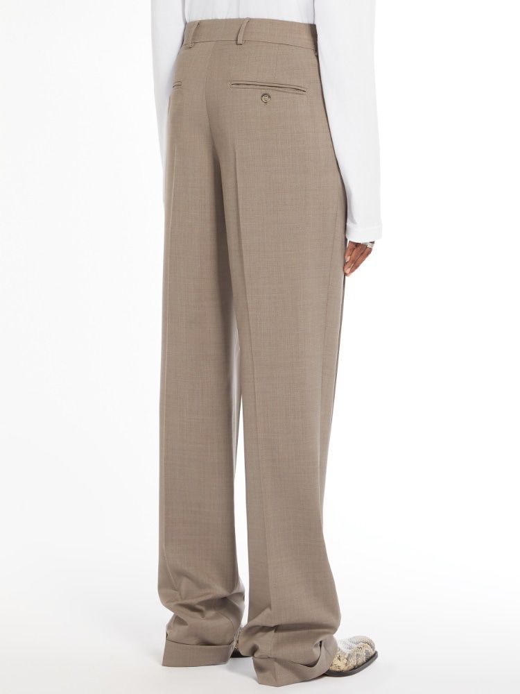 MAX MARA SPORTMAX Wool Ferito Trousers for Women - SS24