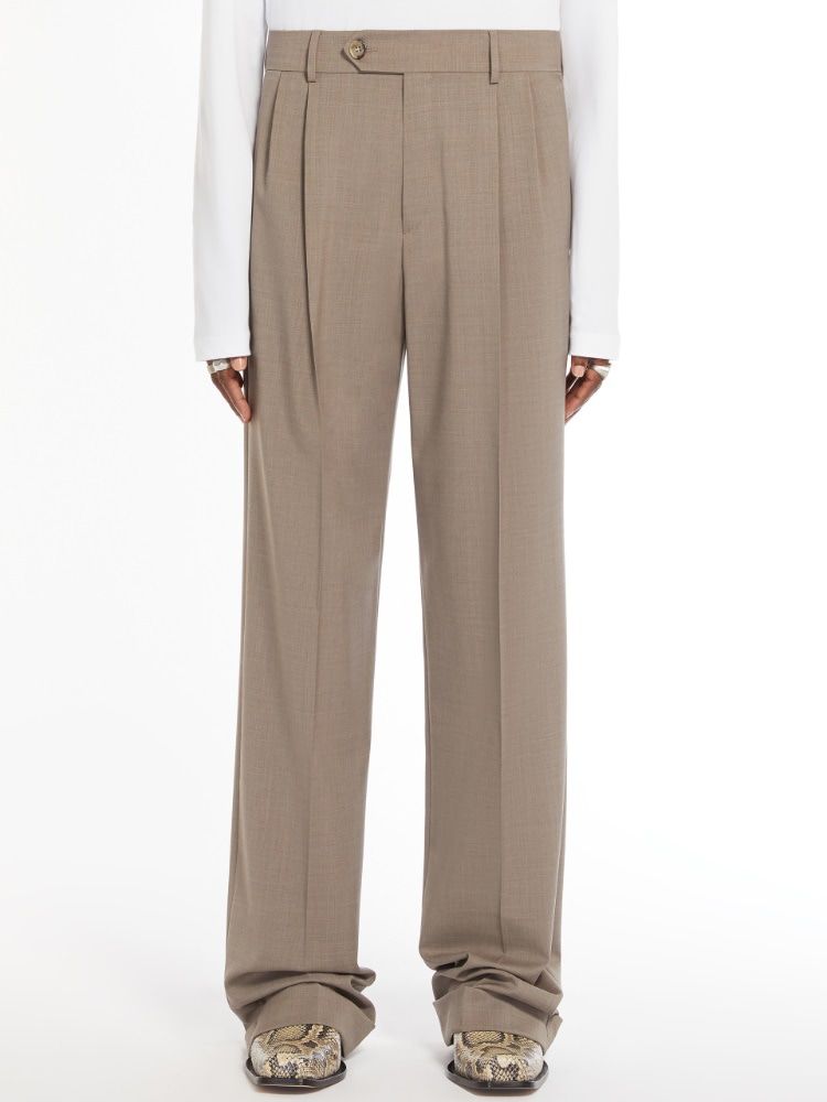 MAX MARA SPORTMAX Wool Ferito Trousers for Women - SS24