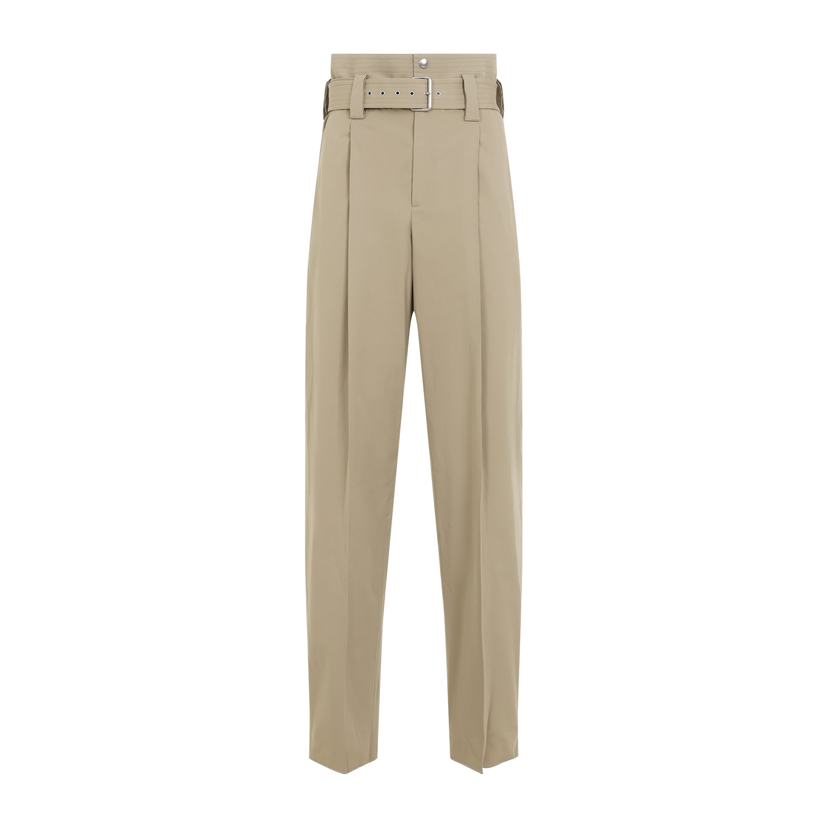 BOTTEGA VENETA High Waist Belted Trousers for Men