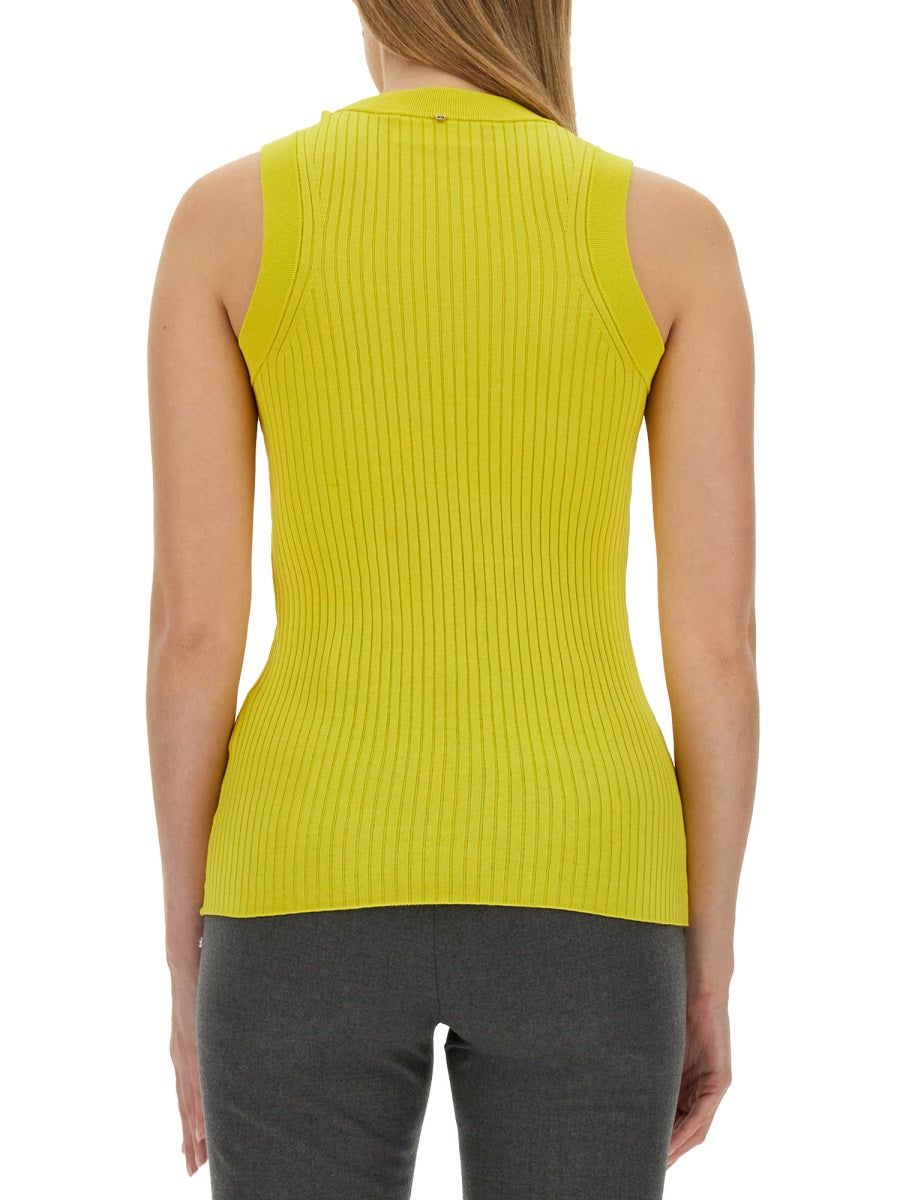 MAX MARA SPORTMAX Slim Fit Cotton Top - Size S