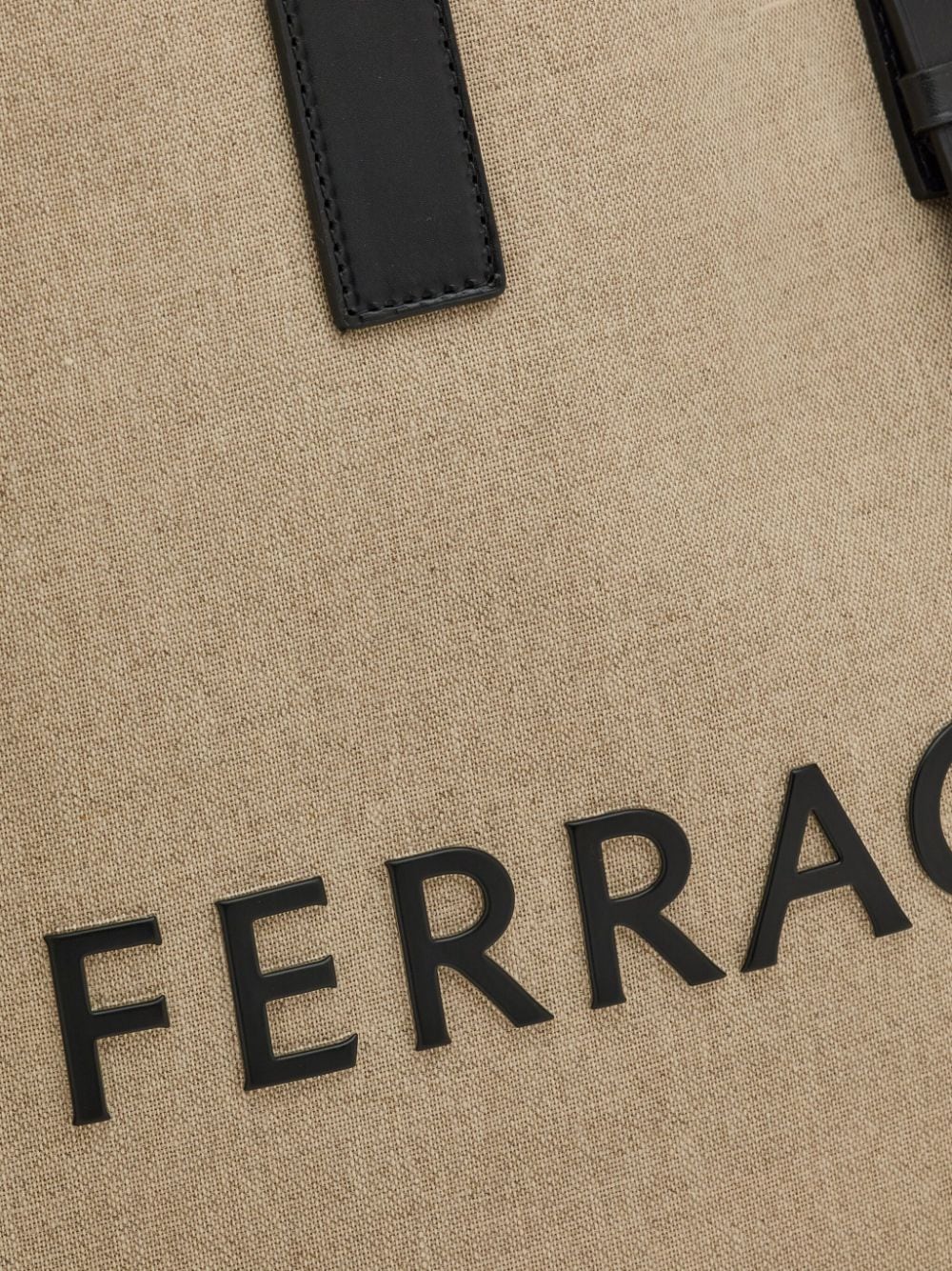 Ferragamo Logo-Embossed Canvas Tote Handbag