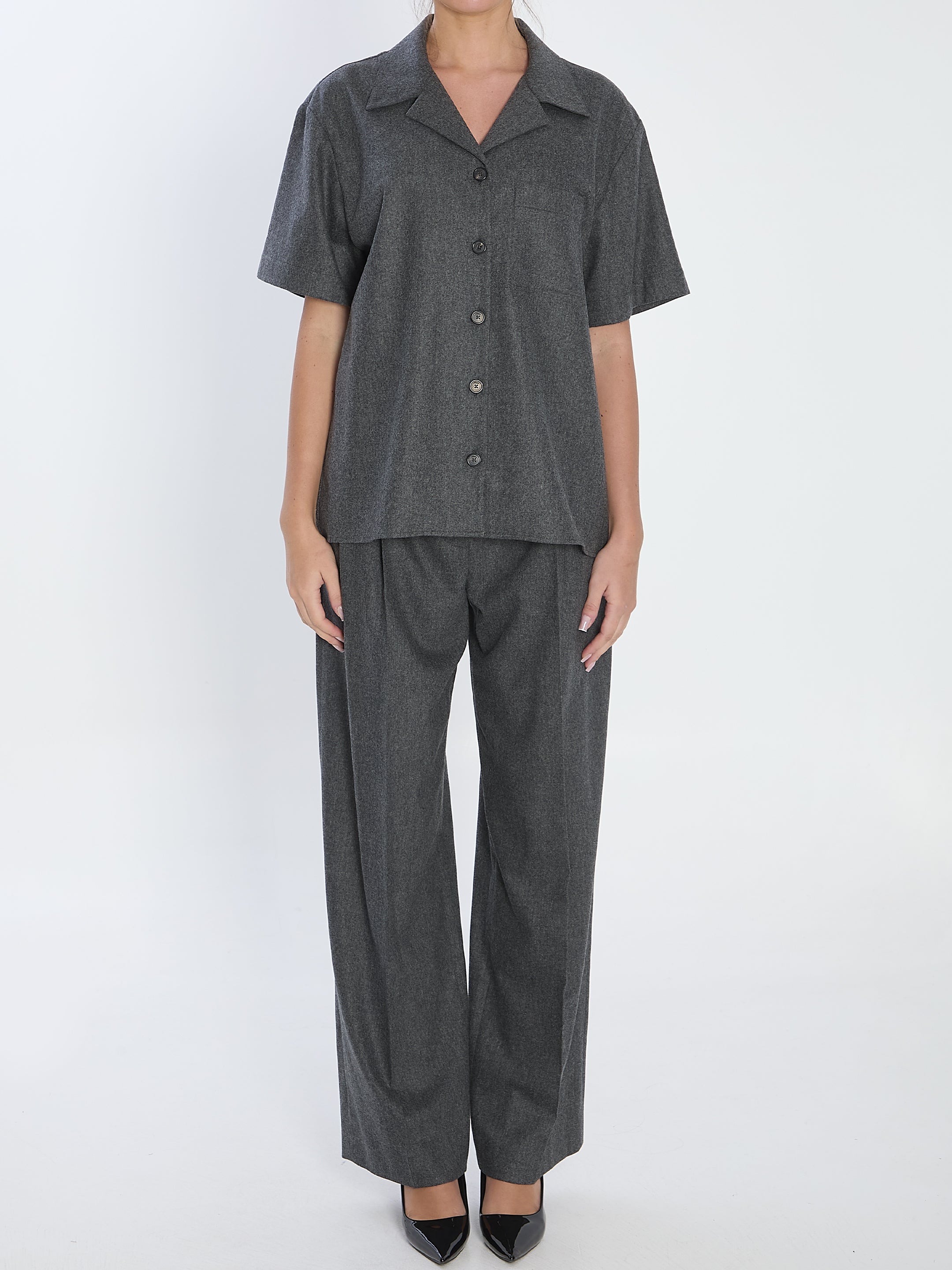 KHAITE Classic Masculine-Inspired Shirt - Regular Fit