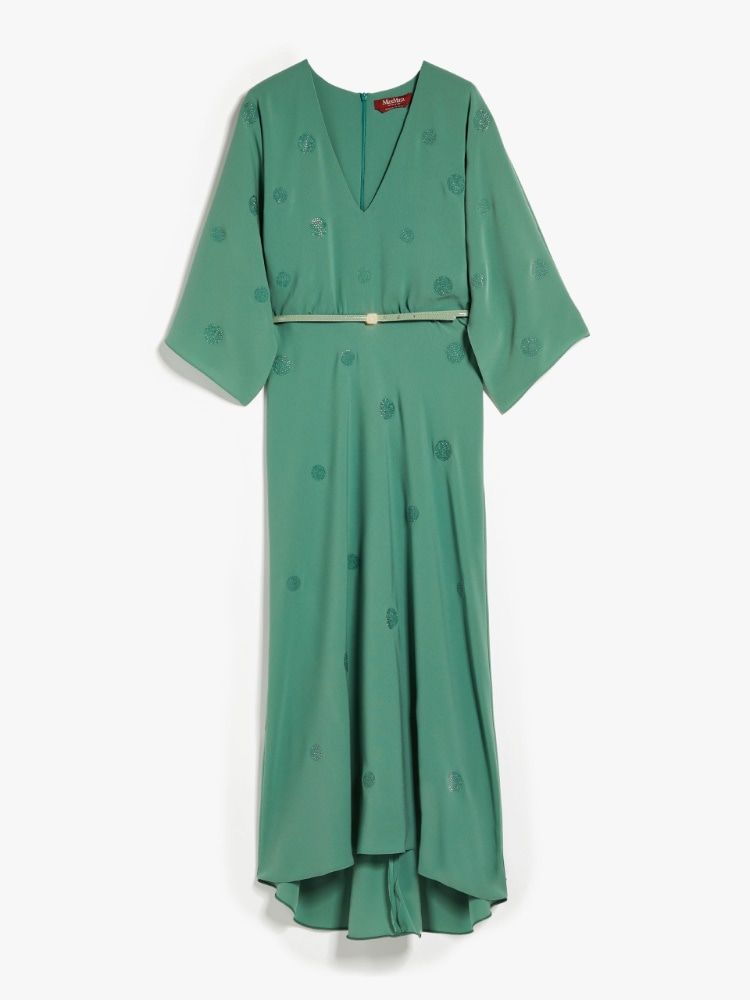 MAX MARA Mini Dress with Glossy Accents