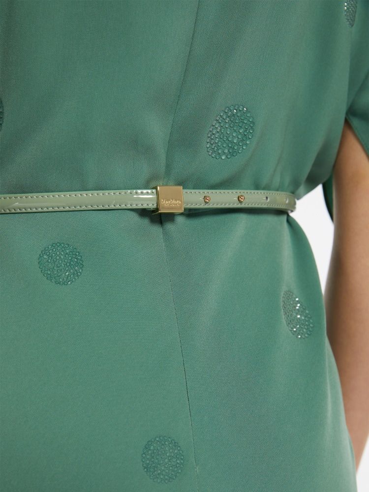 MAX MARA Mini Dress with Glossy Accents