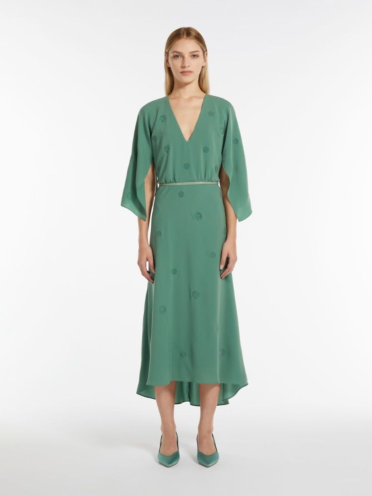 MAX MARA Mini Dress with Glossy Accents
