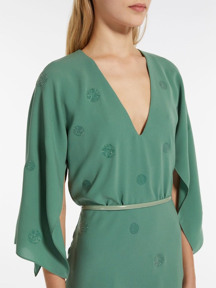 MAX MARA Mini Dress with Glossy Accents