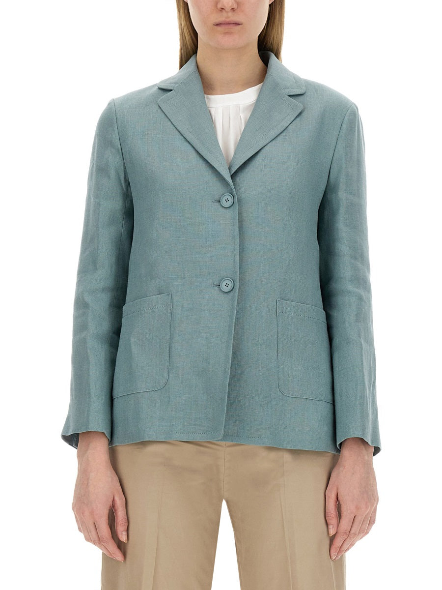 S MAX MARA Flaxlinen Women's Jacket Size 42