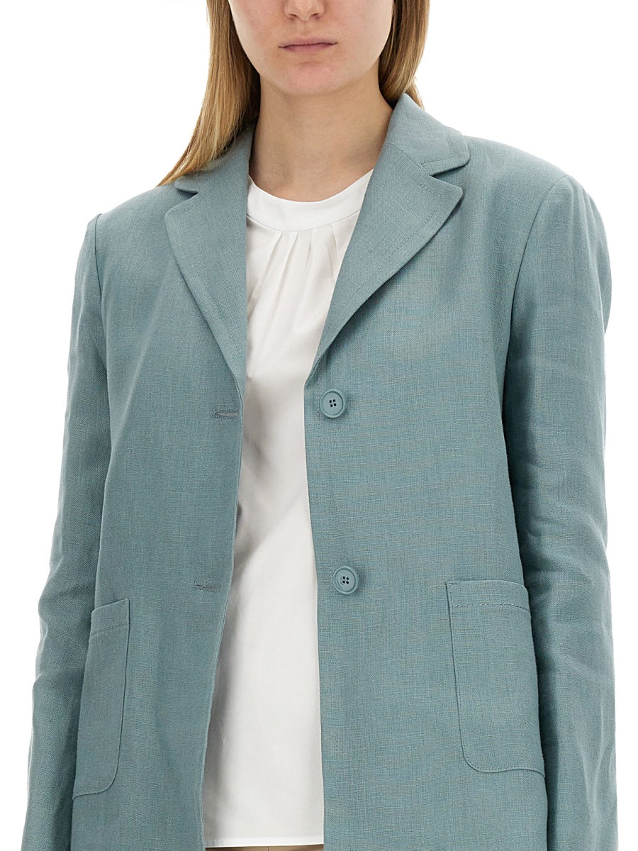 S MAX MARA Flaxlinen Women's Jacket Size 42