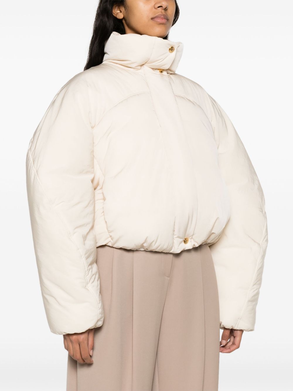JACQUEMUS Mini Padded Funnel Neck Down Jacket