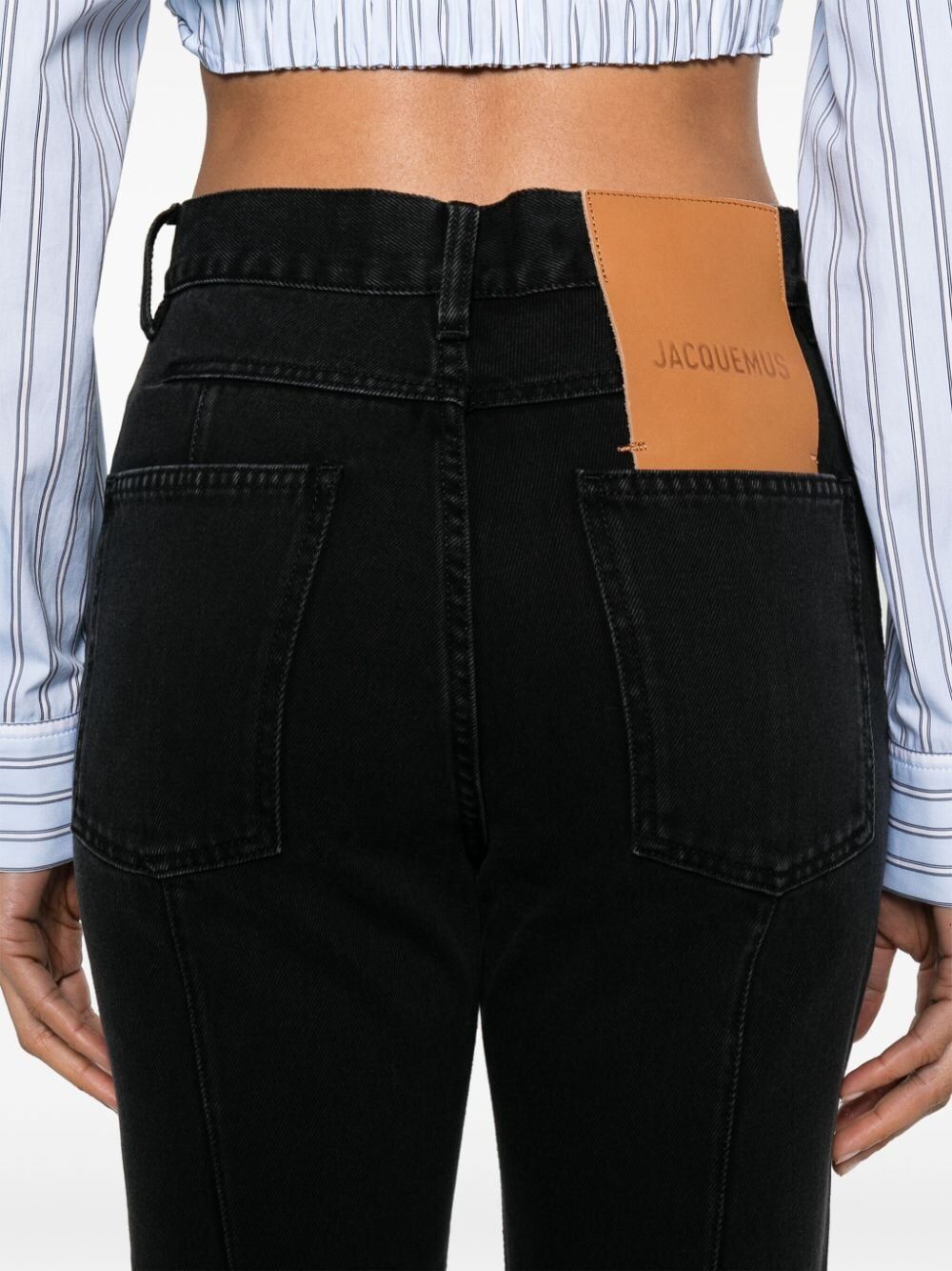 JACQUEMUS Mini Cropped Jeans