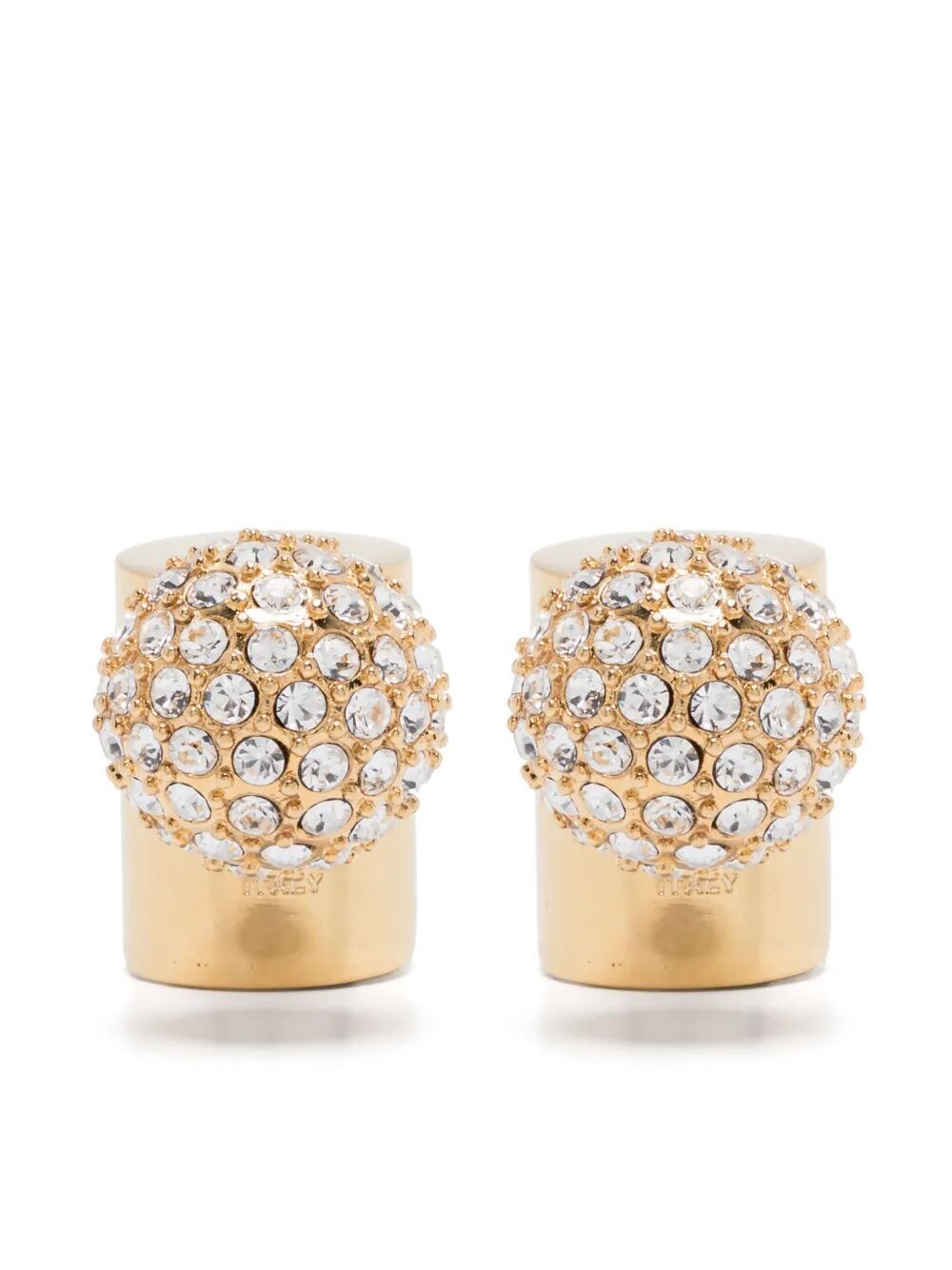 JACQUEMUS Mini Metallic Bead Earrings