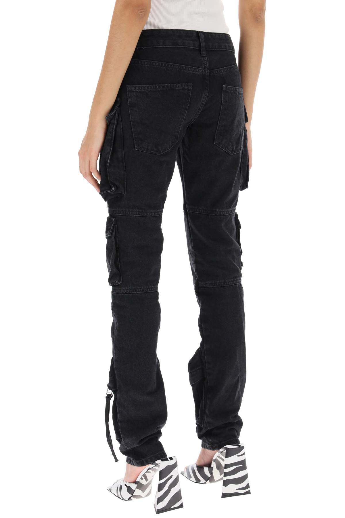 THE ATTICO High-Waisted Denim Trousers for Women