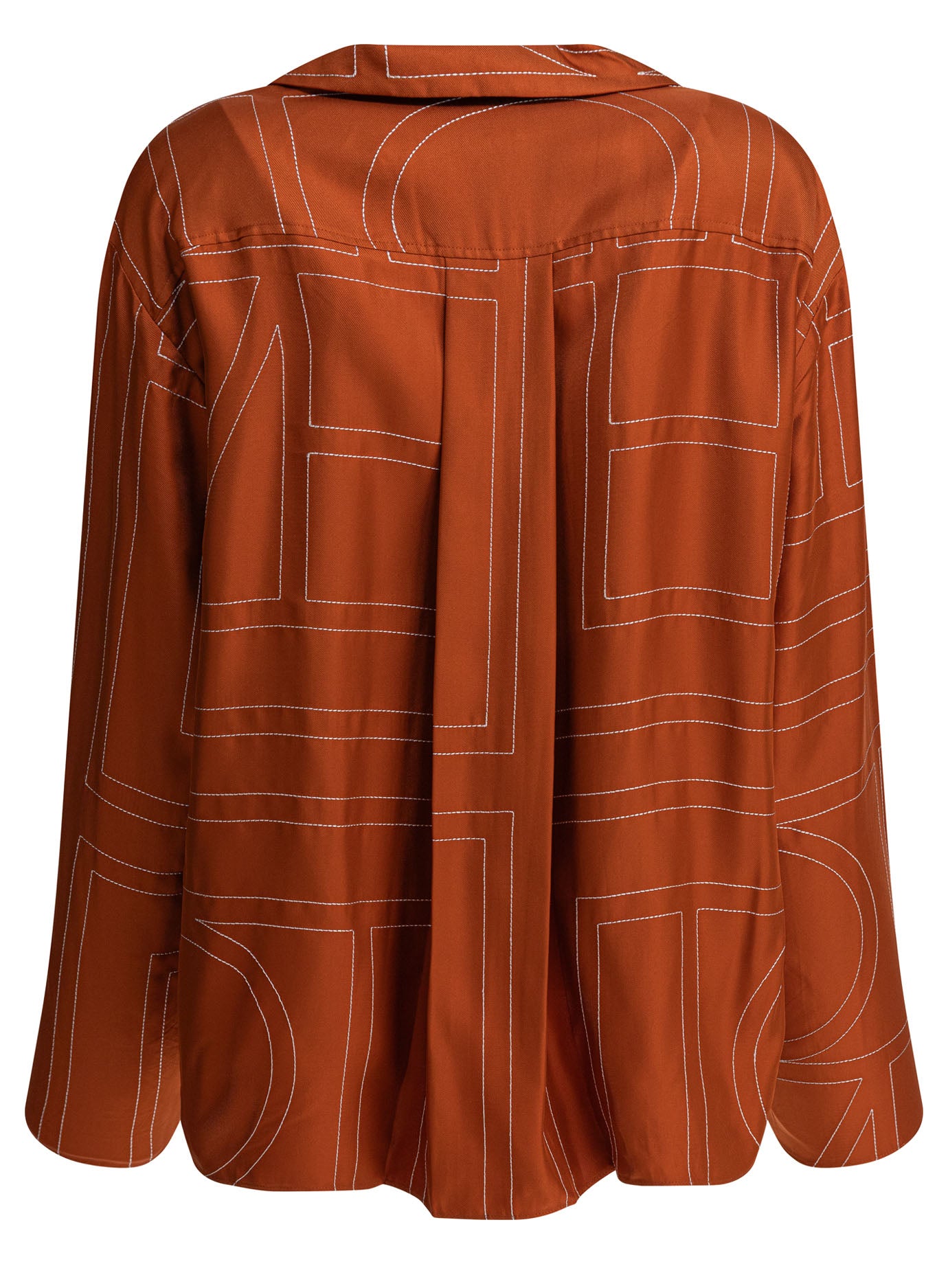 TOTEME Monogram Silk PJ Top for Women