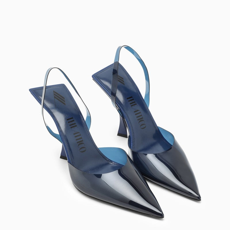 THE ATTICO Pointed Design PVC Slingback Pumps for Women